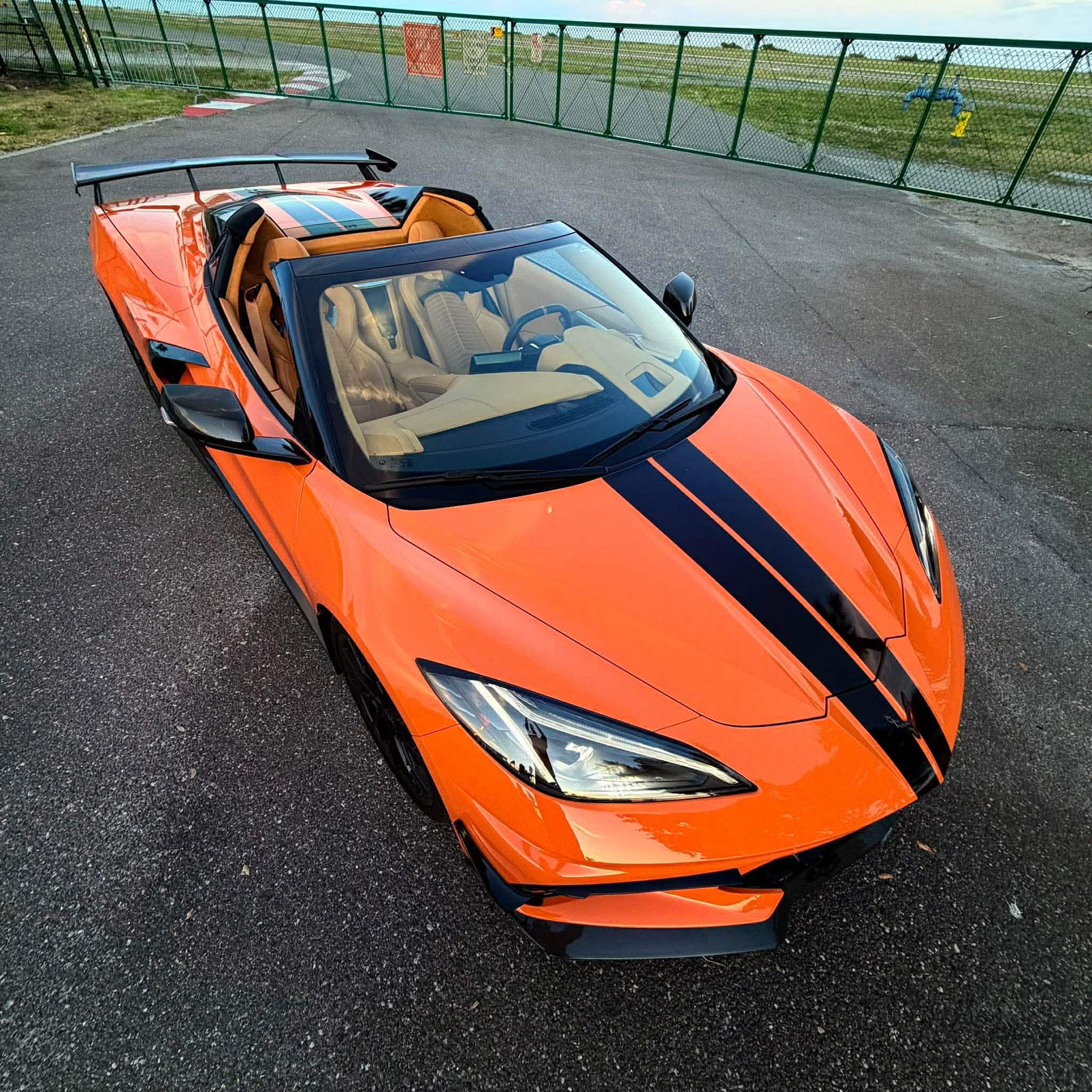 Orange Corvette C8