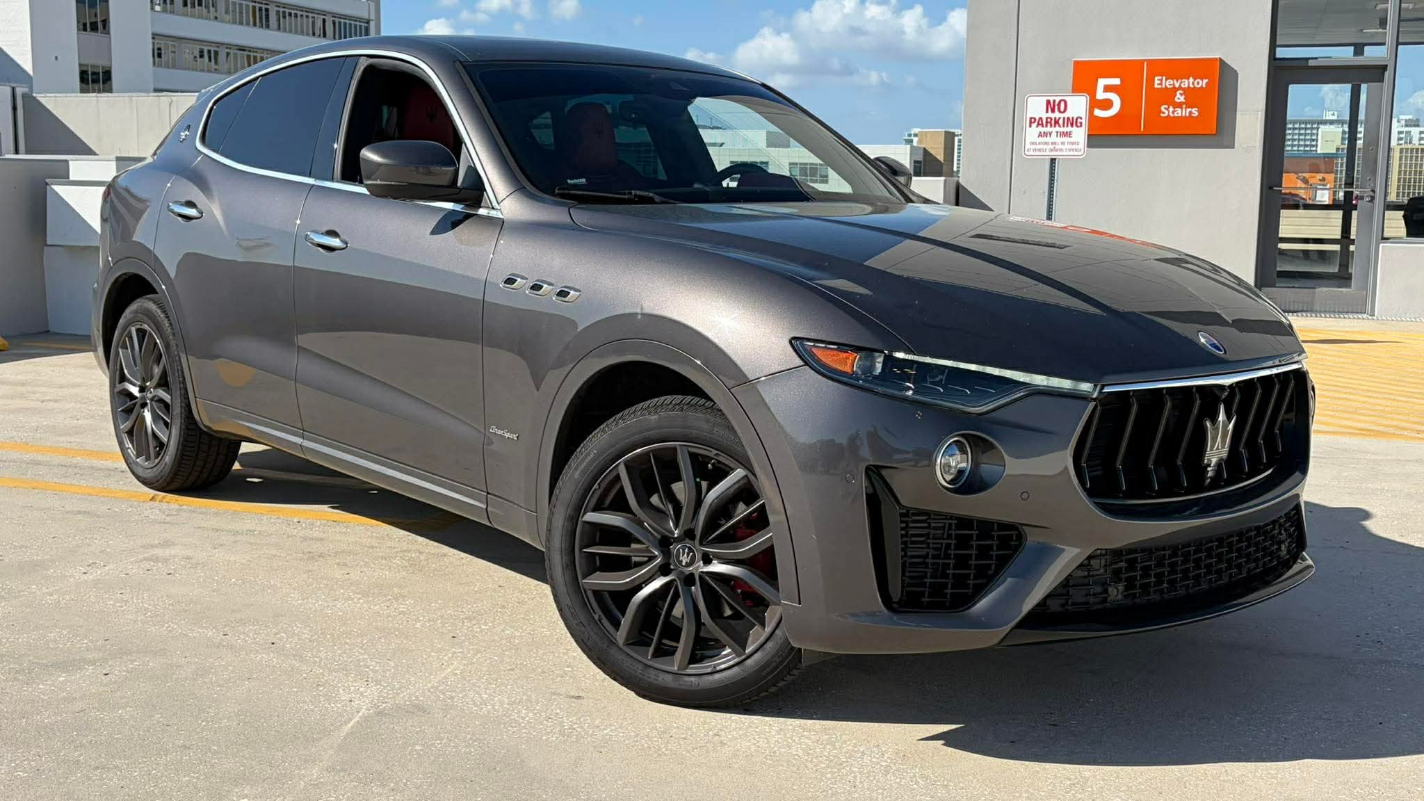 Gray Maserati Levante